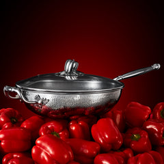 Pepper Series - Stainless Steel Frying Wok 12.6in